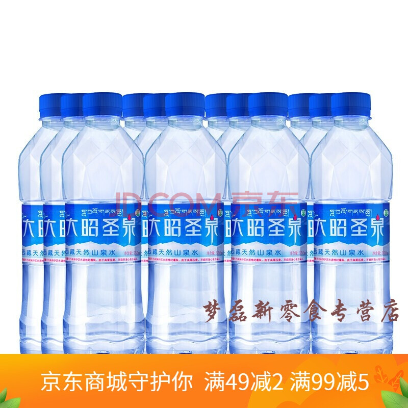 大昭圣泉天然山泉水 大昭圣泉 纯净水 西藏冰川水 饮用山泉水550ml*12