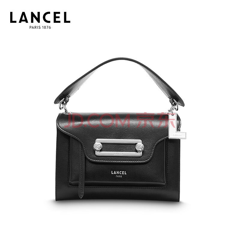 法国兰姿lancel 奢侈品女包 女士单肩斜挎包 clic系列 牛皮革 生日