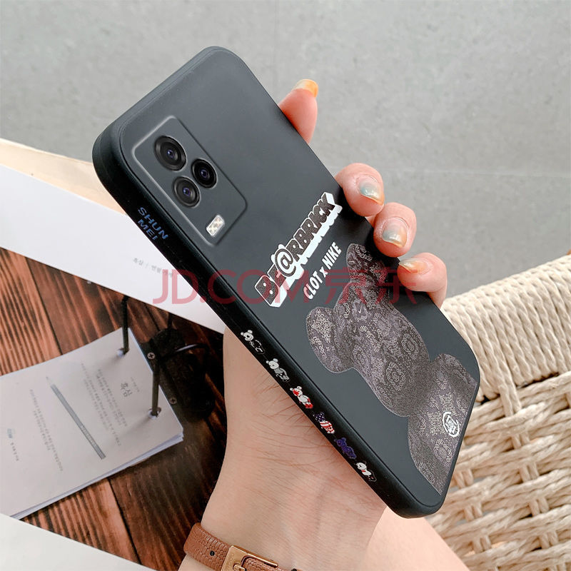 vivoiq007图片,vivoiq00图片 华洛芙 侧面图案vivoiqoo7手机壳iq007新款网红卡通硅胶全包5g磨砂防