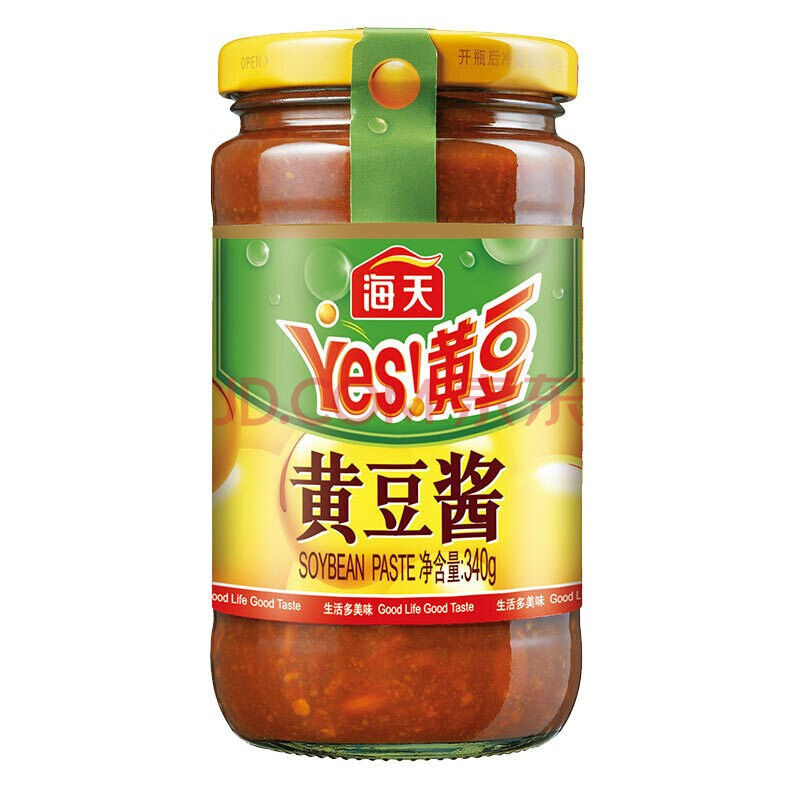 yes海天黄豆酱800g大瓶 实惠装大豆酱原味辣味黄豆酱 蘸酱炒菜夹馍