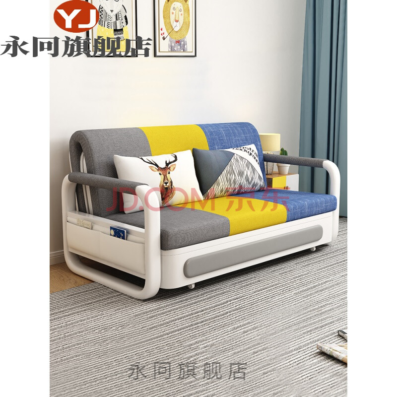 沙发床 抽拉床沙发床两用可折叠抽拉式现代简约单双人1.5 1.