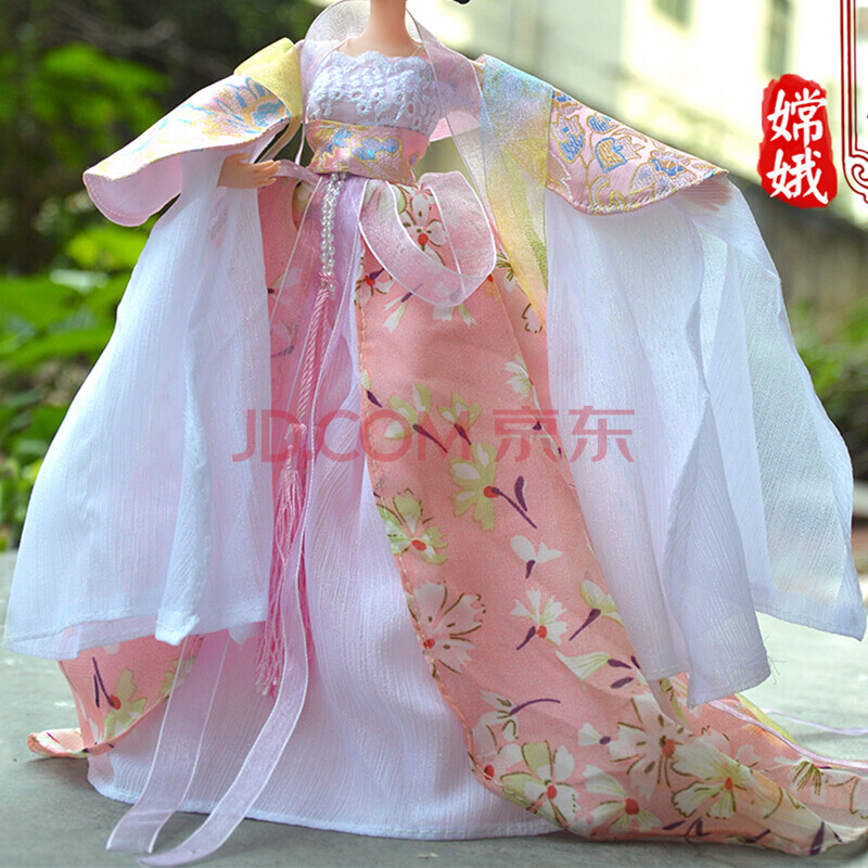 30厘米中国古装娃娃衣服古代仙女贵妃宫廷娃娃格格服饰七仙女裙子