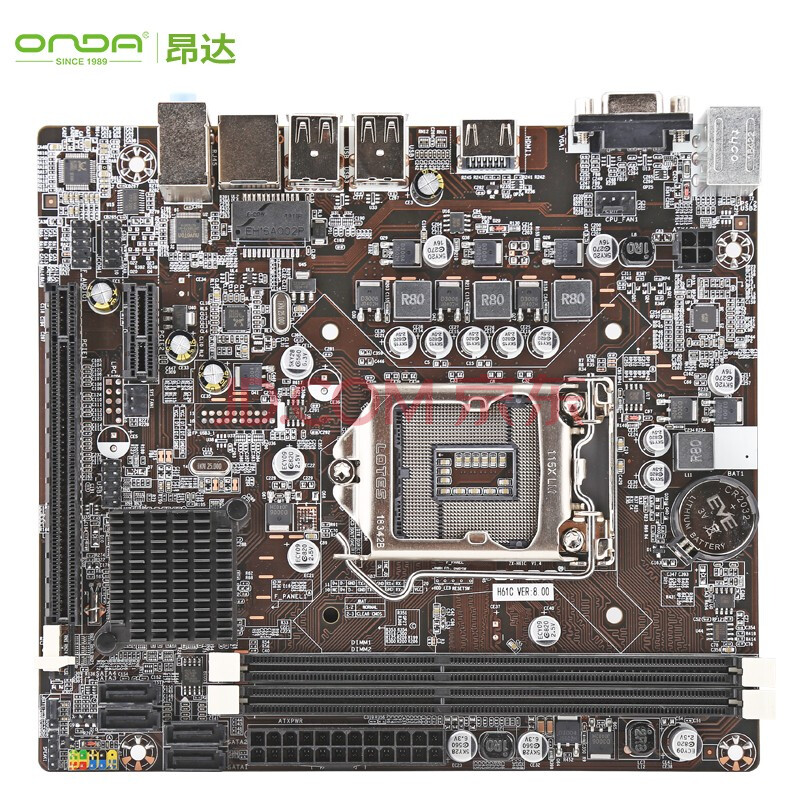 昂达(onda)h61c v8(intel h61/lga1155)主板 办公游戏优选