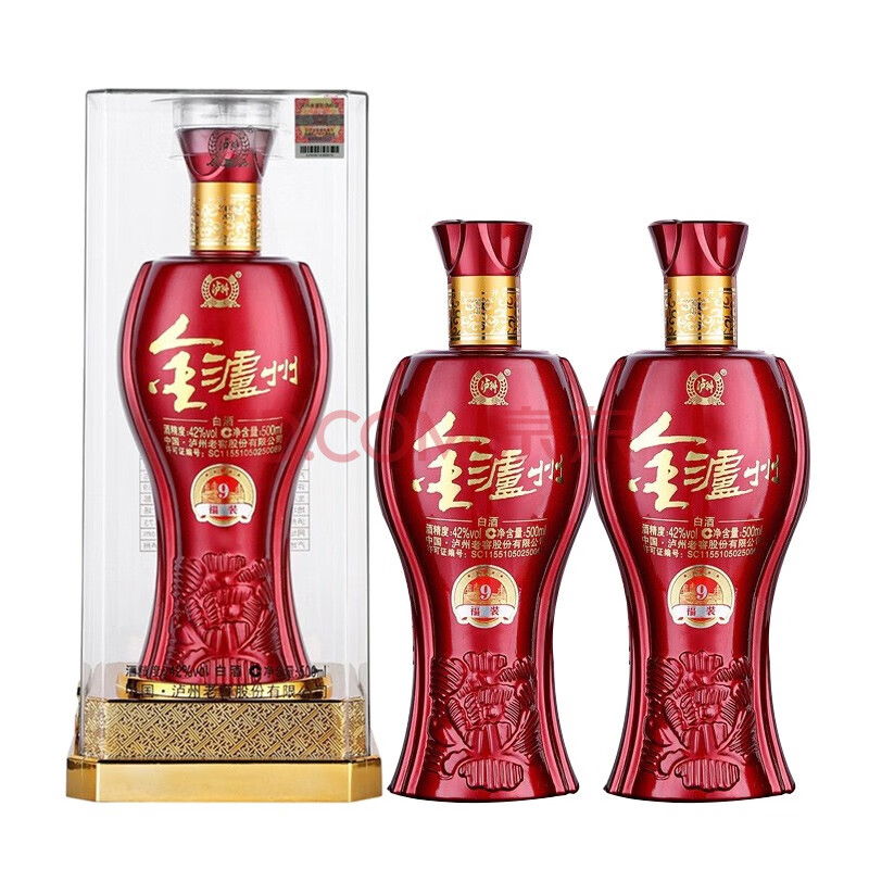 泸州老窖股份公司出品 金泸州酒 福装42度500ml*2瓶装
