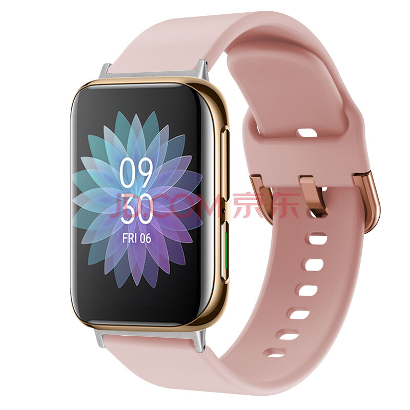 适用oppo watch2智能手表表带oppowatch精钢版腕带运动手表带硅胶表链