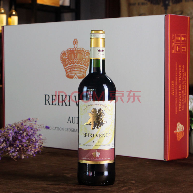 法国原瓶进口红酒酒类定制干红葡萄酒食品酒水加盟 维纳斯1支(满6支送