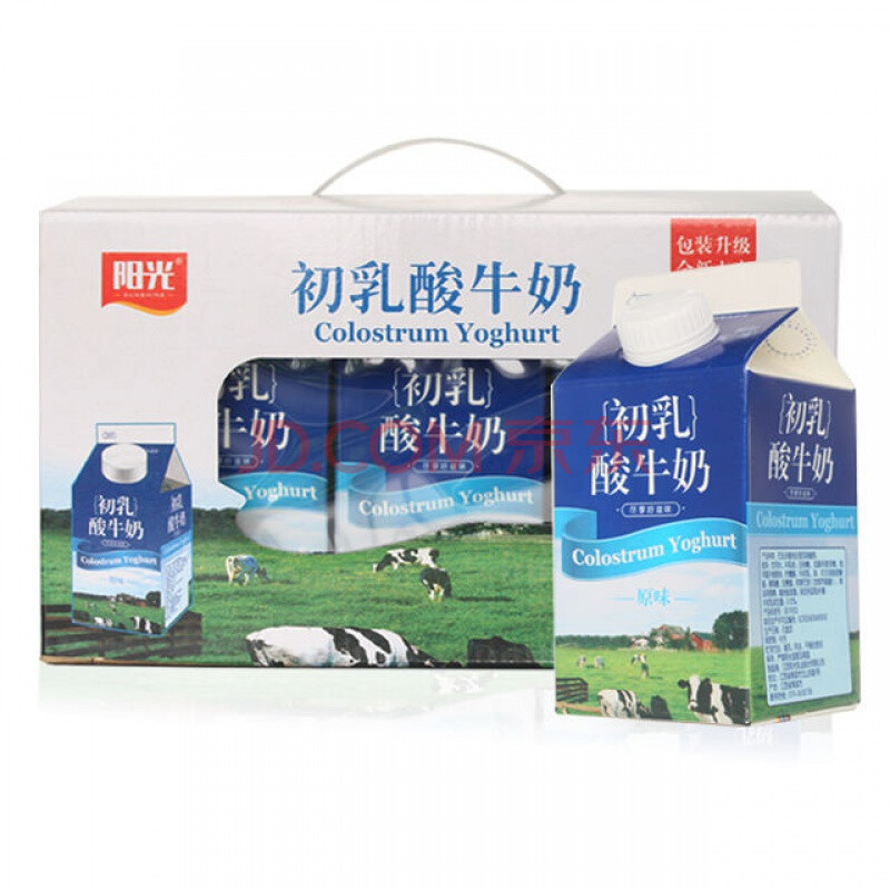 阳光初乳牛奶 天天阳光 初乳酸牛奶常温风味酸奶460ml