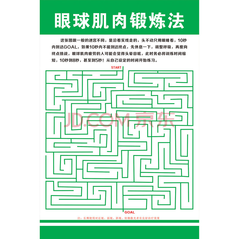 萨夫百德 学生学校学习保护视力宣传画挂图眼肌运动训练图表图示预防