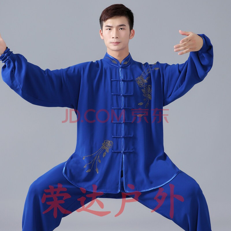 2021新款太极服男中国风练功服太极拳服装女武术服表演服套装嘉嘉棉春