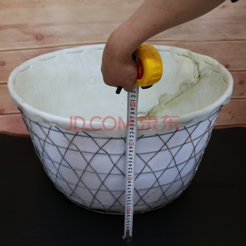 西瓜筐箩筐钢丝铁丝加厚瓜果篮水果蔬果收纳容器创意包装直销 白色