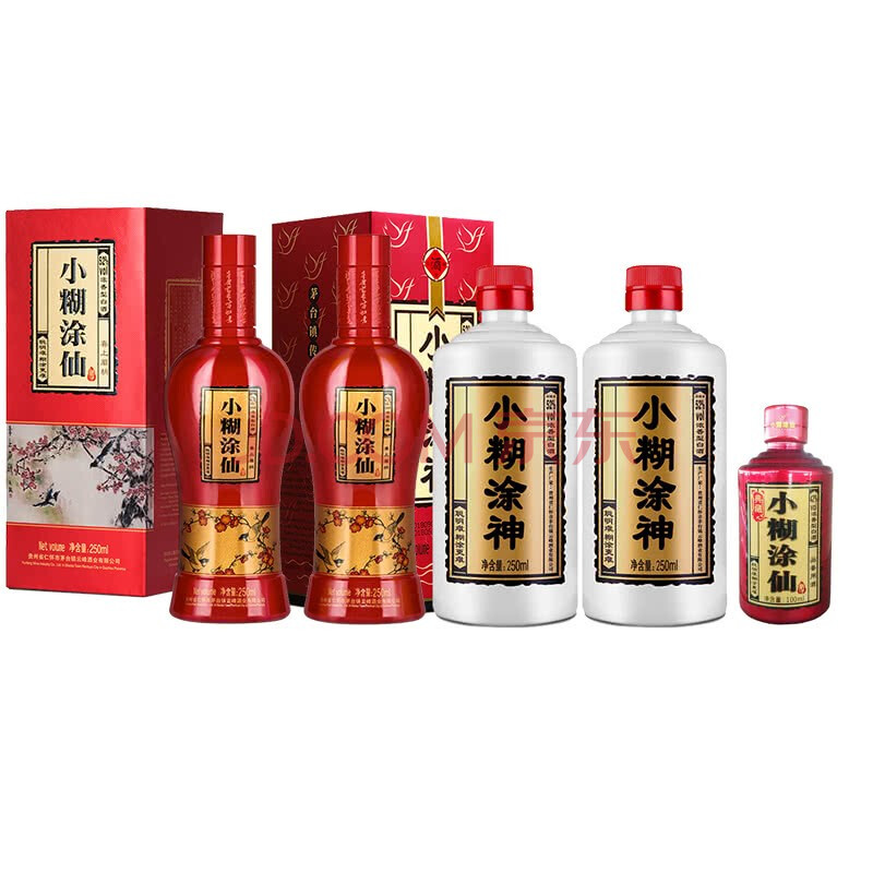 【领券199-100】小糊涂仙 52度喜上眉梢250ml*2 52度小糊涂神*2  典藏