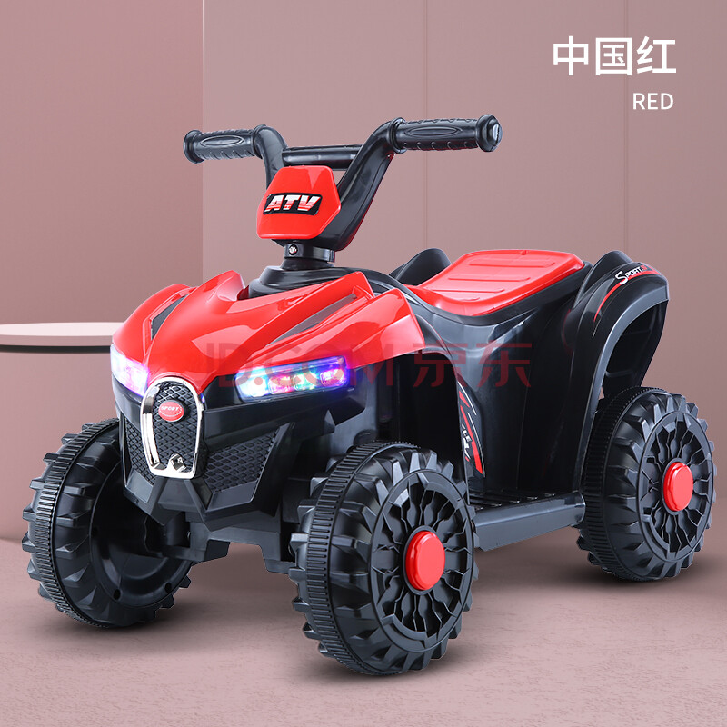 电动车四轮可坐儿童车四轮儿童摩托车儿童玩具车可坐人四轮越野摩托车