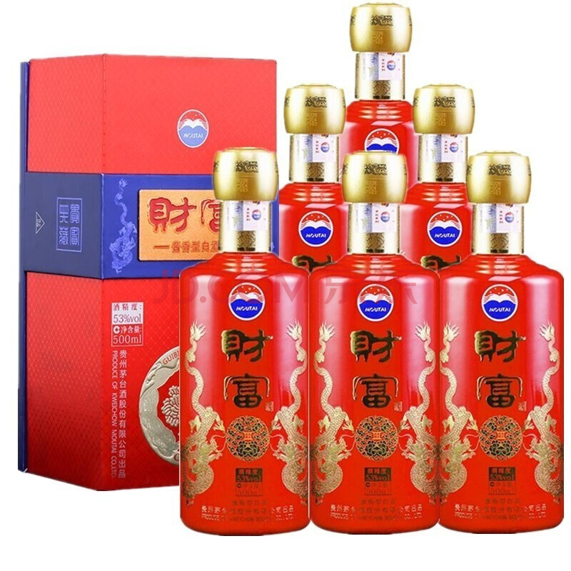 财富酒贵宾典藏 53度 贵州茅台股份公司出品 整箱 500ml*6瓶