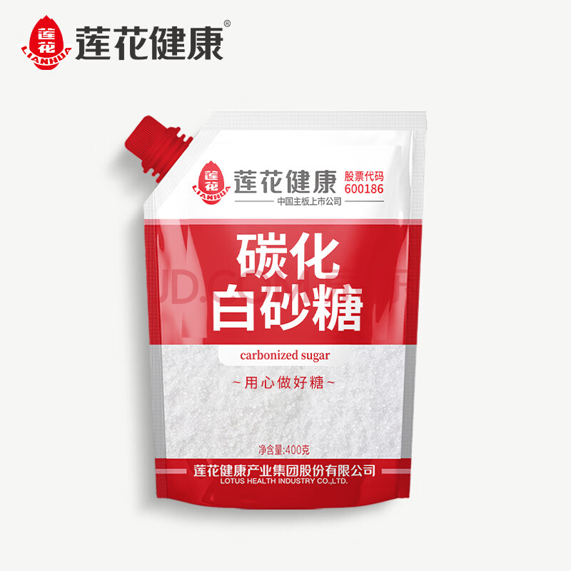 莲花碳化白砂糖400g白糖甘蔗糖食糖烘焙调味品