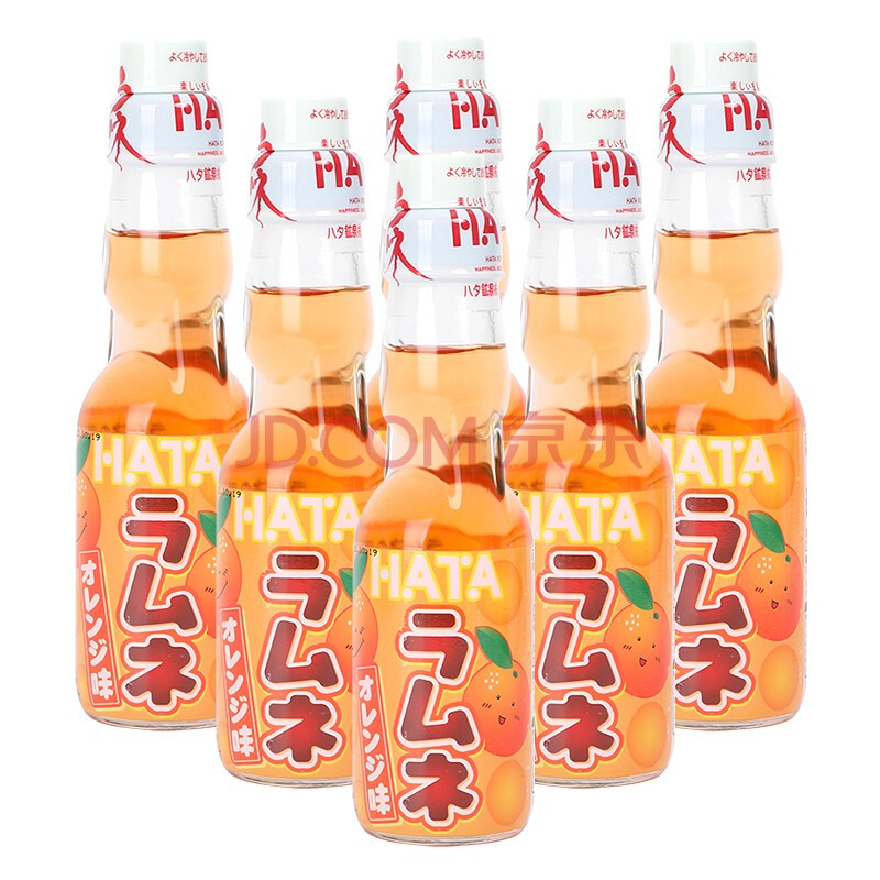 哈达(hata)混合口味波子汽水 哈塔弹珠汽水 网红碳酸饮料 200ml*6瓶