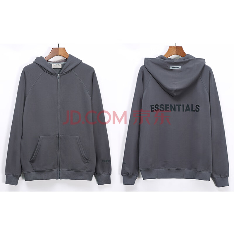 fear of god essentials复线高街拉链外套fog字母男女连帽衫卫衣 215