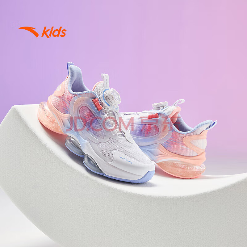 安踏儿童运动鞋女大童UFO6.0跑鞋秋女童跑步鞋童鞋322435583