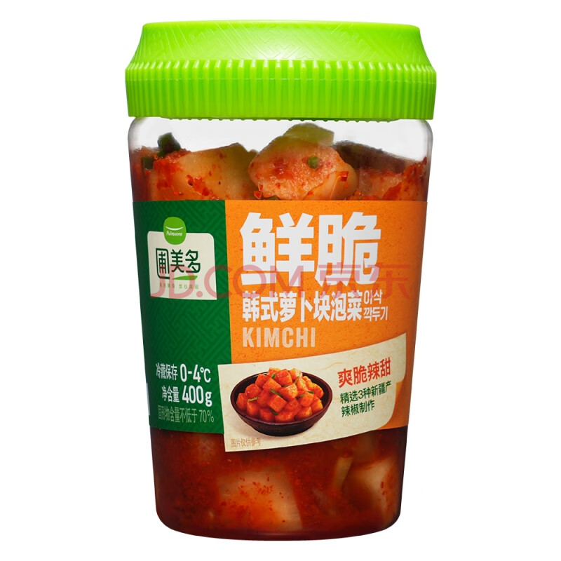 圃美多鲜脆韩式萝卜块泡菜 400g