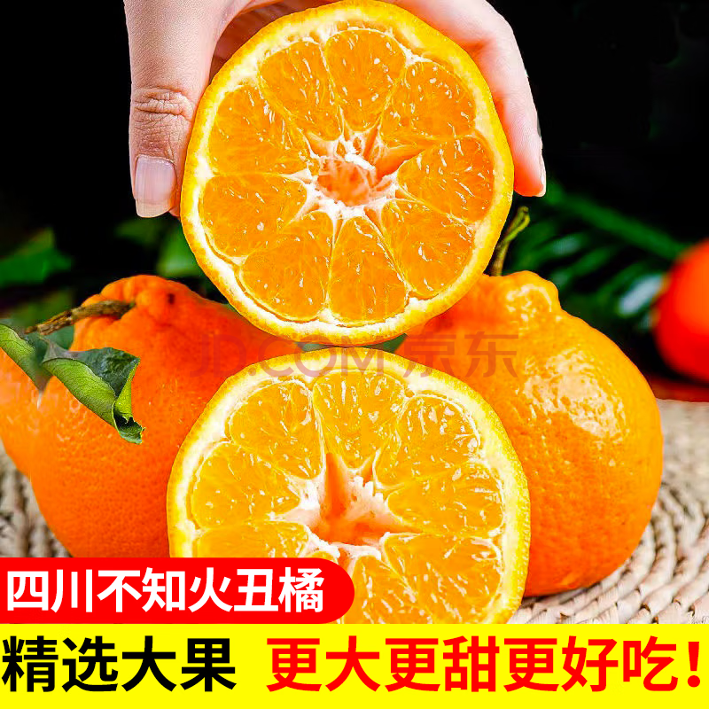金百粟四川不知火丑橘橘子 当季新鲜水果丑柑丑八怪桔子现摘整箱 精选3斤丑橘【70-75mm】
