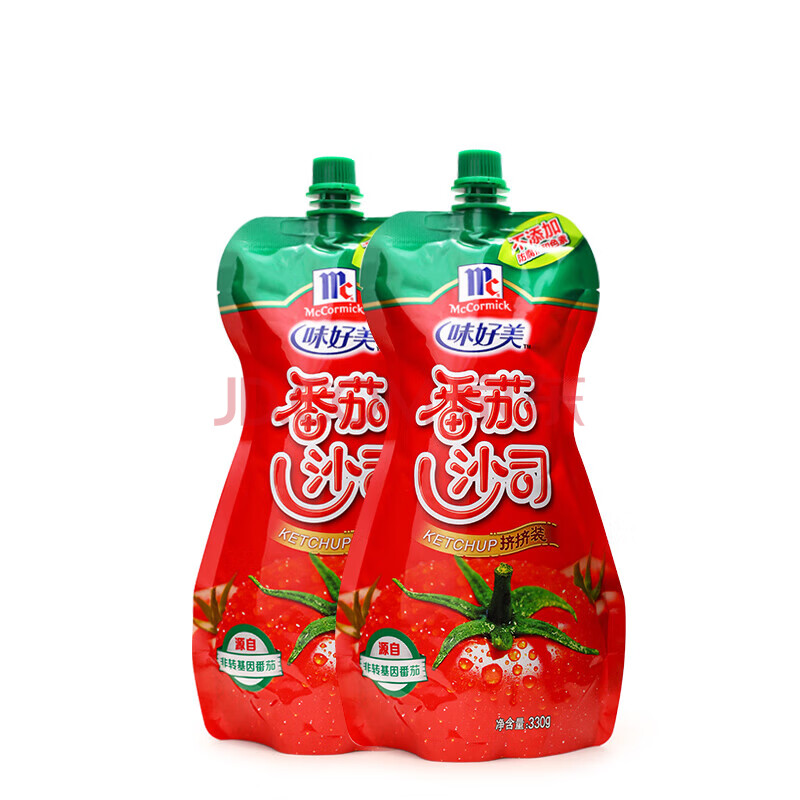 味好美McCormicK番茄酱番茄沙司儿童番茄酱薯条儿童意大利面酱披萨酱 番茄酱330g*2袋