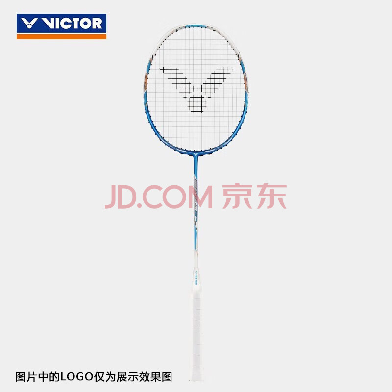 VICTOR威克多羽毛球拍碳素纤维单拍极速JS-12TD 4U F蓝已穿线24磅附手胶