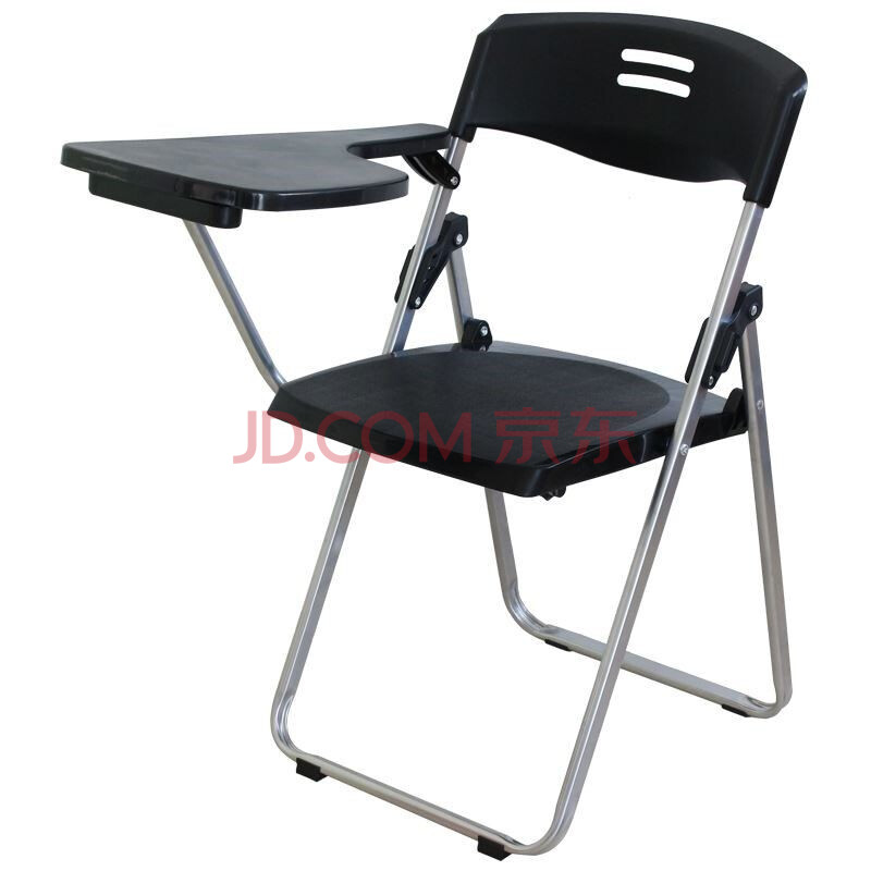 给客 电脑椅折叠椅办公培训椅带写字板椅子记者椅新闻椅会议椅子靠背