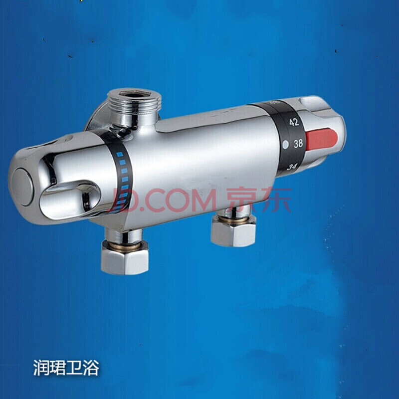 101sma太阳能恒温混水阀电热水器热水器恒温阀全铜明装混水阀 二代明