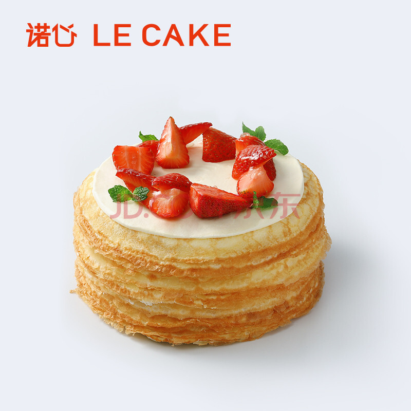 诺心lecake 草莓千层聚会生日蛋糕 10-12人食