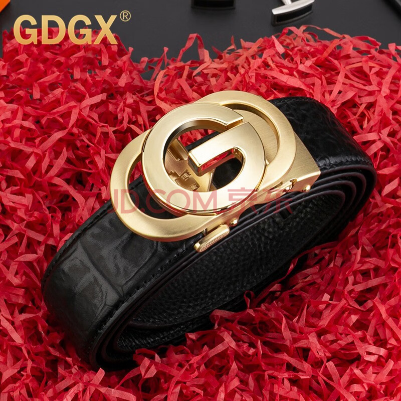 gdgx品牌真皮腰带男士皮带男自动扣头层牛皮新潮时尚商务百搭中青年