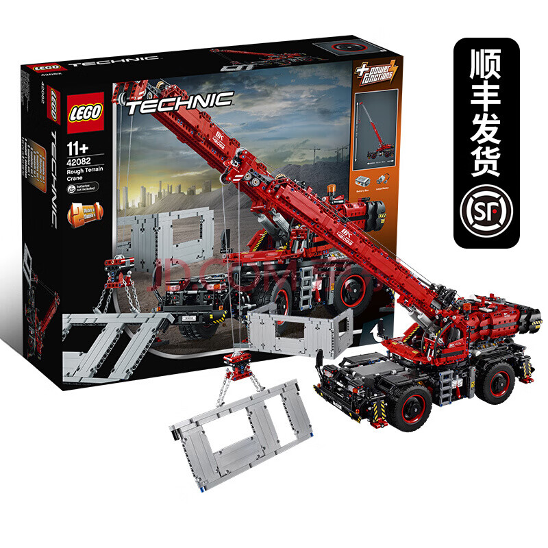 乐高(lego)积木玩具 technic科技机械组系列 42082 复杂地形起重机