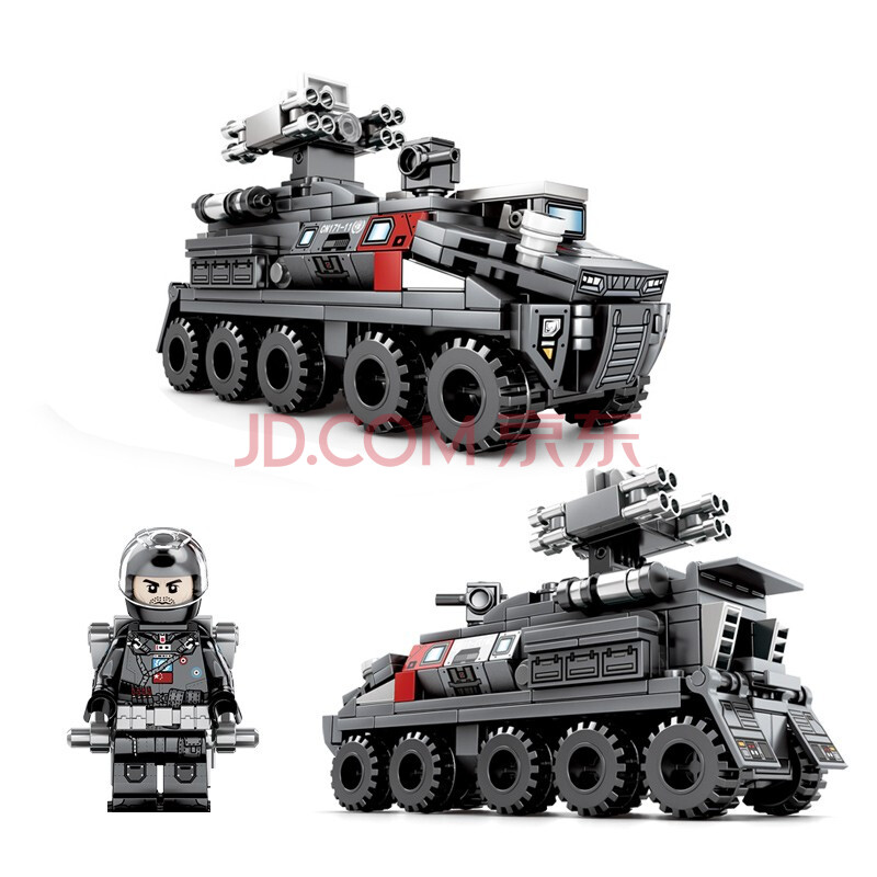 流浪地球积木玩具周边兼容乐高拼装地球运输车男孩子儿童拼插工程车