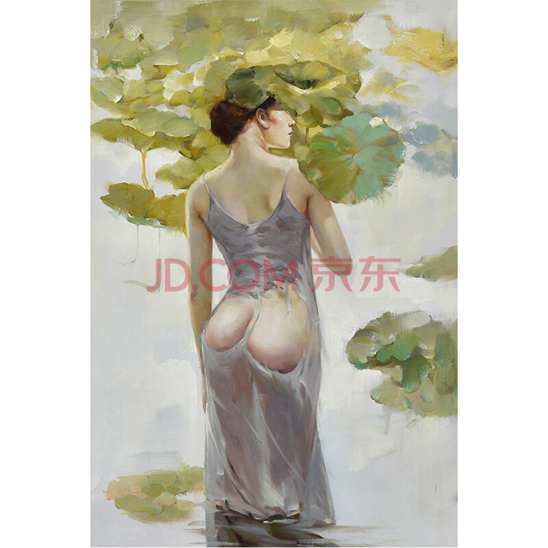 朱盼盼《背影》布面油画