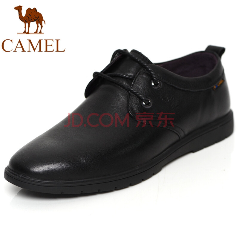 CAMEL/ÂæÍÕÄÐЬ2017Çï¿îÍ·²ãţƤÉÌÎñÐÝÏÐЬÇàÄ꺫°æ³±Á÷ԲͷЬµÍ°ïϵ´øÄÍÄ¥µ¥Ð¬ ºÚÉ« 42