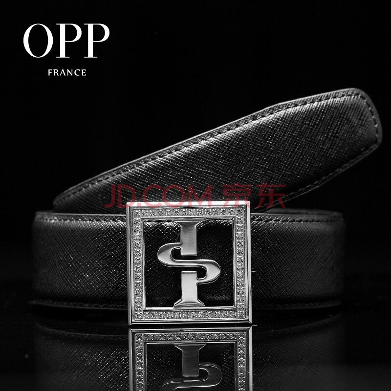 OPPƤ´øÄÐÕë¿ÛÄÐʿţƤÑü´øÉÌÎñÐÝÏÐ¿ã´ø¶Æ²¬½ð»Æ½ðË®×êÇàÄêOL170301 ºÚÉ«Òø¿Û·½¿ò´ø×ê 115ÀåÃ×