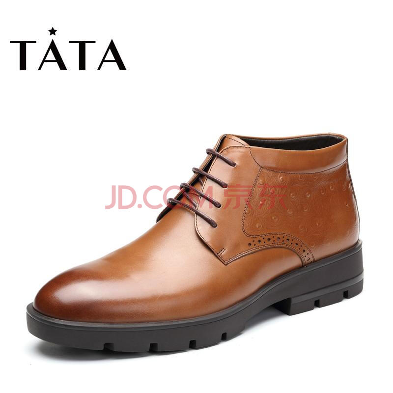 Tata/ËûËý2017¶¬×¨¹ñͬ¿îºÚɫţƤʱÉÐÉÌÎñÄÐÆ¤Ñ¥T4518DD7µÍѥѹ»¨ÓÍÀ¯Æ¤Ïµ´ø רɫ(ÈÞÀï) 38