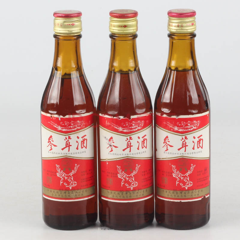 台湾篸茸酒 1991年 300ml 3瓶(e16(收藏老酒)