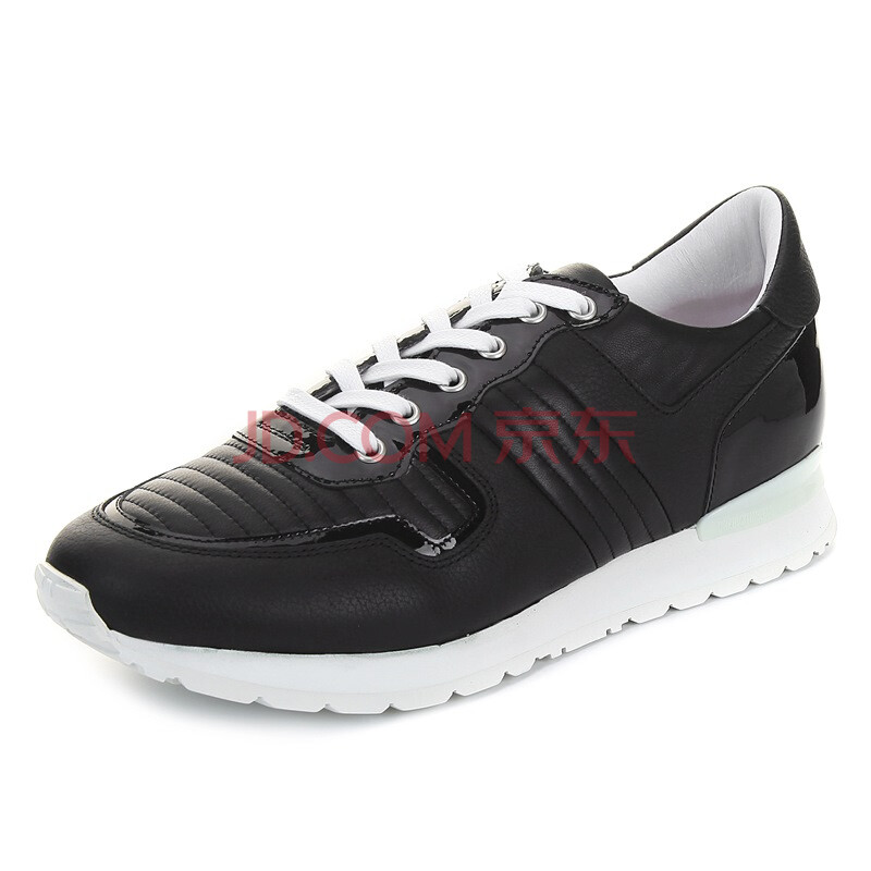 BIKKEMBERGS ±Ï¸ÇÅÁ¿Ë ÄпîºÚÉ«ÕæÆ¤Æ½µ×ϵ´øÐÝÏÐЬ BKE107892 380 43Âë