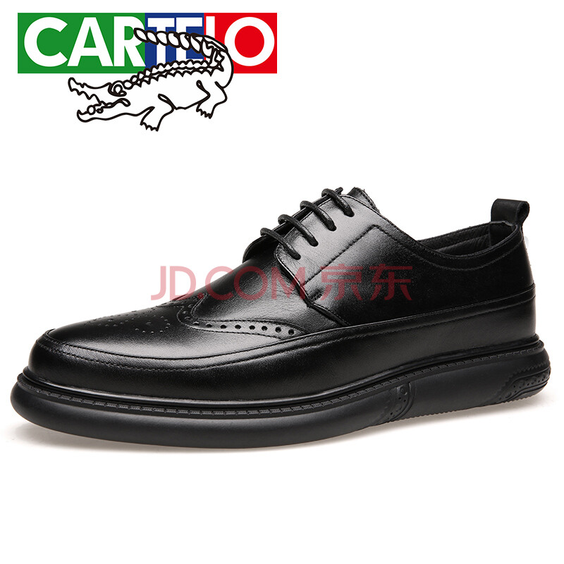 ¿¨µÛÀÖöùÓ㣨CARTELO£©ÉÌÎñÐÝÏÐÆ¤Ð¬ÄÐÓ¢Âײ¼Âå¿Ë³±Á÷µ¥Ð¬Í·²ãţƤÄÐЬ4001 ºÚÉ« 42