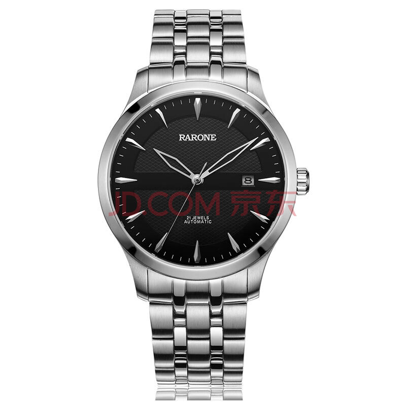 【商场同款】雷诺(rarone)手表 时尚商务男士手表 钢带全自动机械表