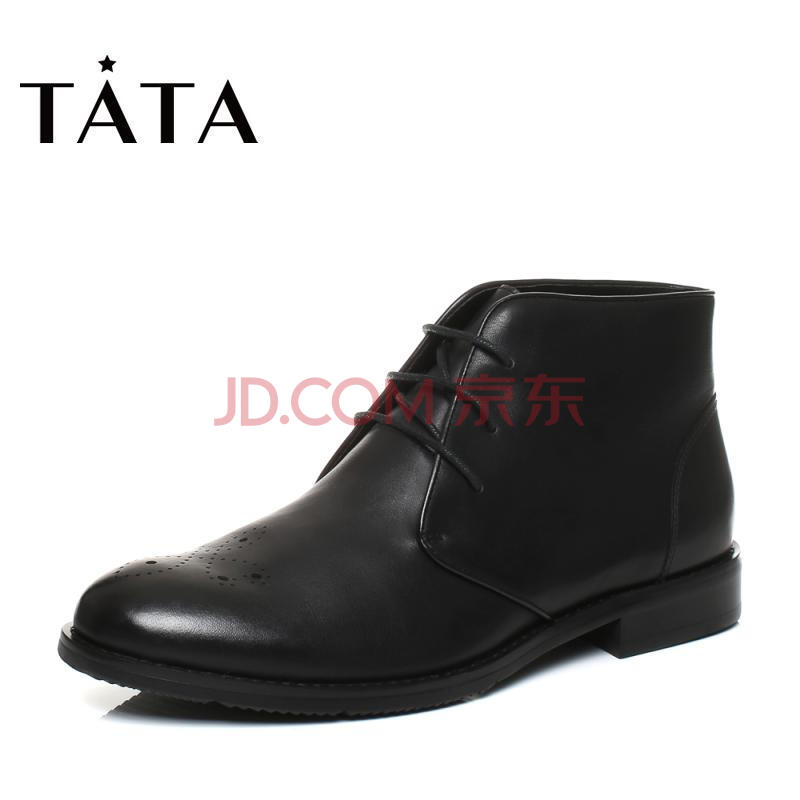 Tata/ËûËý¶¬ºÚɫţƤӢÂ×µñ»¨°ó´øÐÝÏÐÄÐÆ¤Ñ¥F4242DD6µÍÑ¥´¿É«ÓÍÀ¯Æ¤Ïµ´ø ºÚÉ«(ÈÞÀï) 43