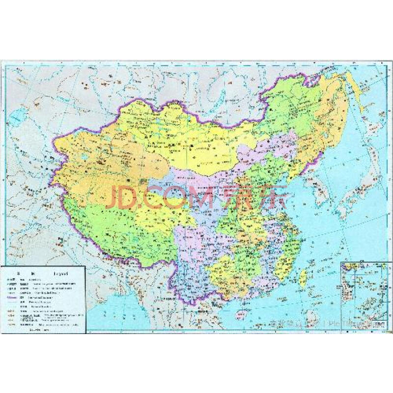 中华人民共和国地图-无拼缝超大挂图-1780mm*1266mm-办公室专用挂图