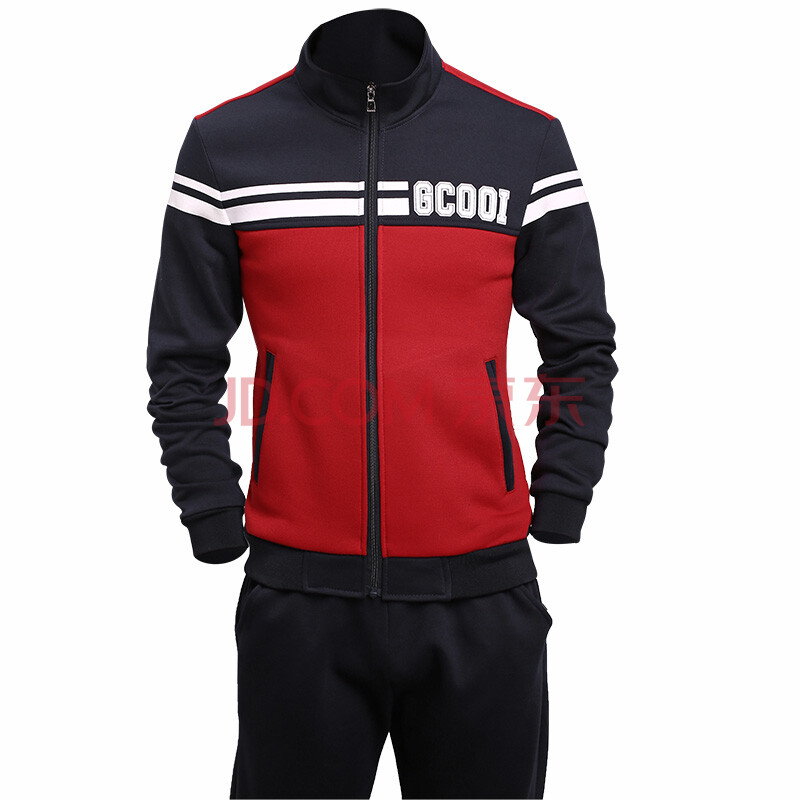 酷奇威宏 2015秋季新款运动套装男 立领开衫休闲卫衣套装男士户外跑步