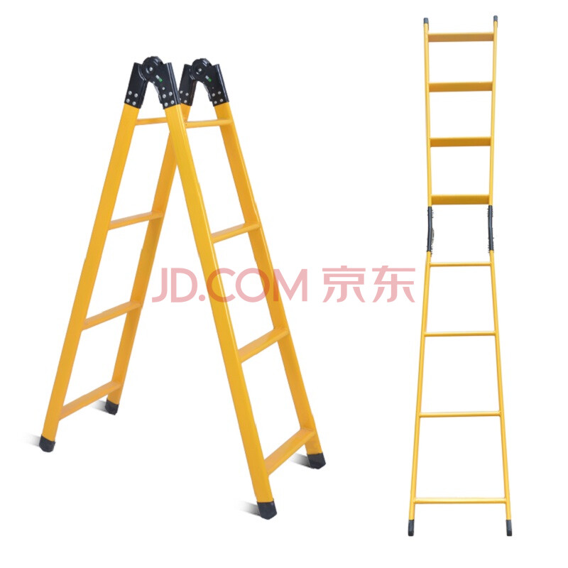 多晴梯子家用折叠伸缩人字梯工程梯 加粗加厚1.5-3米