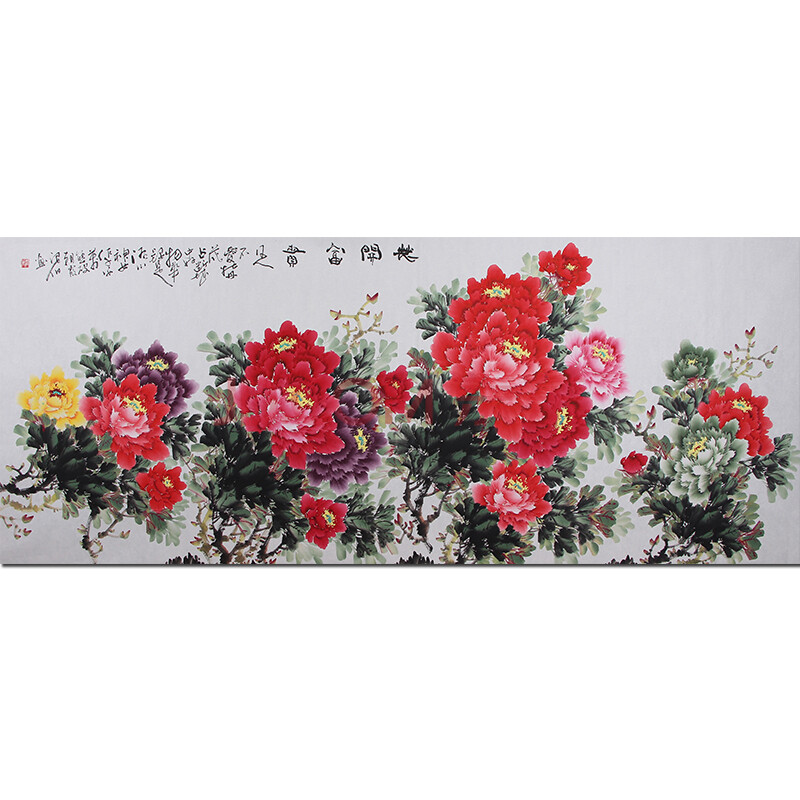 专业牡丹画家 职业画师 张浪伯《花开富贵》