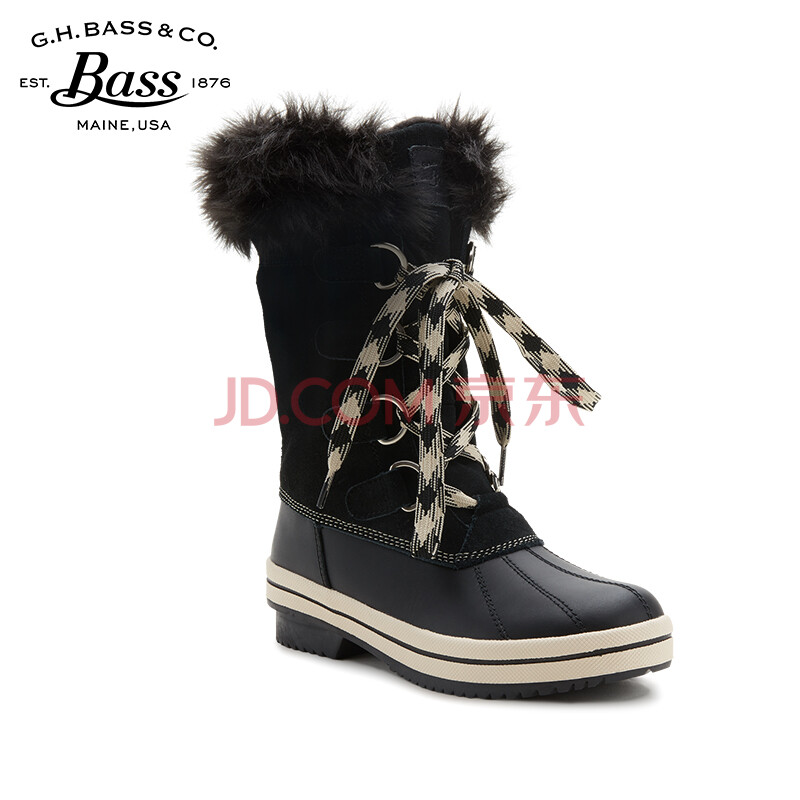 G.H.Bass 17Ä궬¼¾Ð¿îÅ®Ê¿ÕæÆ¤»§Íâ·ÀË®·À»¬Ñ©µØÑ¥¼ÓÈÞÁÔѼѥ ºÚÉ« 38.5