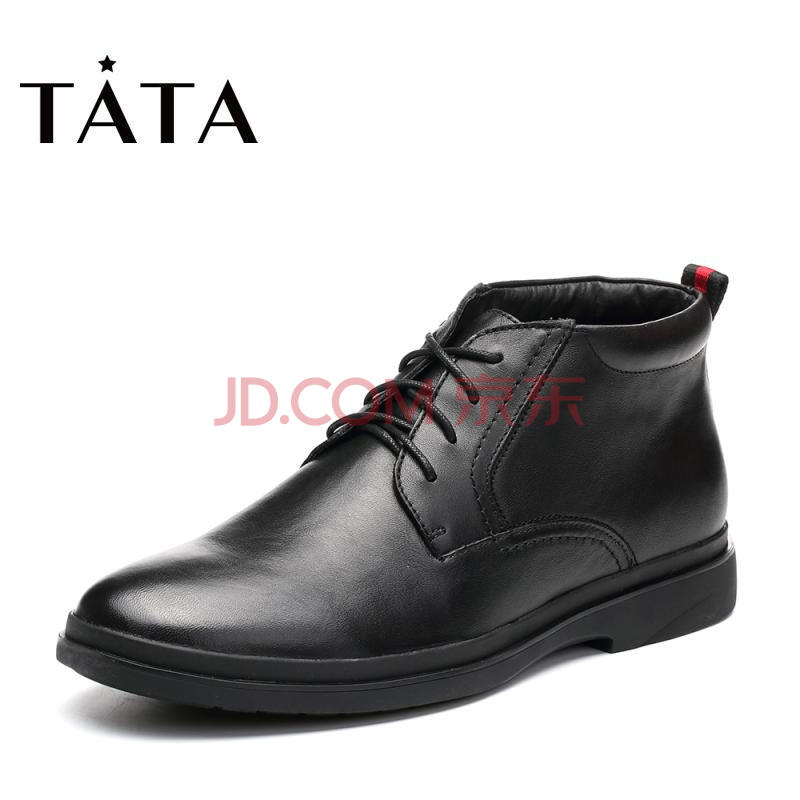 Tata/ËûËý¶¬×¨¹ñͬ¿îºÚɫţƤʱÉÐÖ¯´ø°ó´øÄÐÐÝÏÐÑ¥23Q40DD7µÍÑ¥´¿É«ÓÍÀ¯Æ¤ ºÚÉ« 44