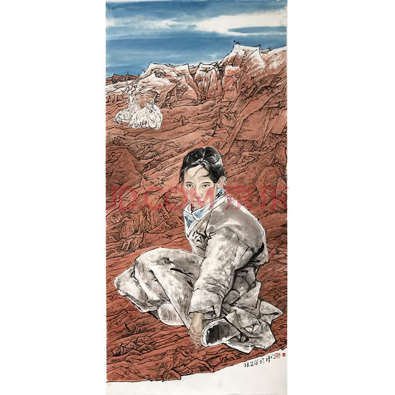 中国美术家协会会员 王根生《人物》