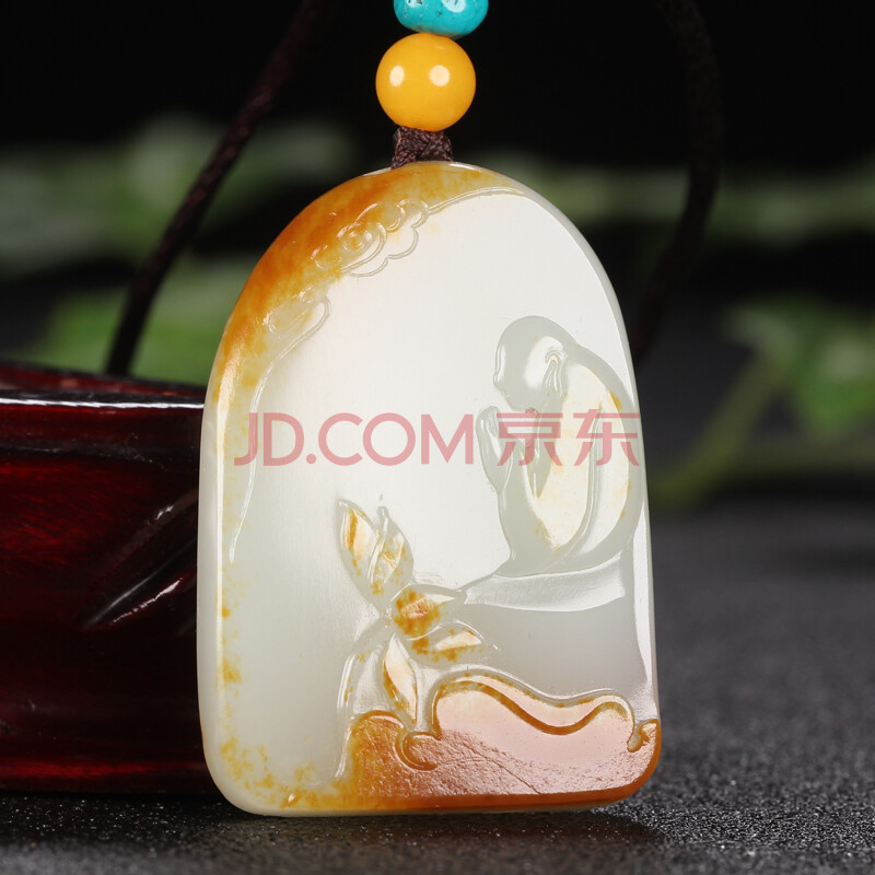 【实物已检】玉雕工艺师吴春雷作品 和田玉籽料 油性密度佳 悟道 挂件