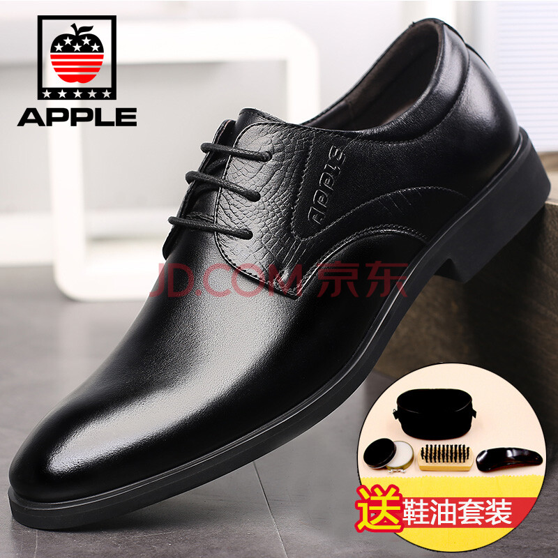¡¾Æ»¹ûÕýÆ·¡¿APPLEÆ»¹ûÄÐЬ 2017ÐÂ¿îÆ¤Ð¬ÄÐÉÌÎñÕýװЬÇï¼¾ÄÐÊ¿¼âÍ·ÐÝÏÐЬ³± ºÚÉ« 41