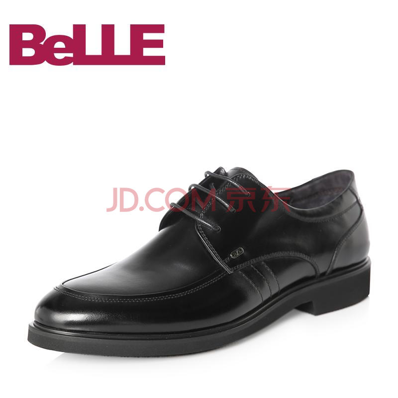 Belle/°ÙÀö2018´º¼¾ÐÂÆ·×¨¹ñͬ¿îţƤÄÐÉÌÎñÕý×°µÂ±Èµ¥Ð¬»éЬ5PF01AM8 ºÚÉ« 40
